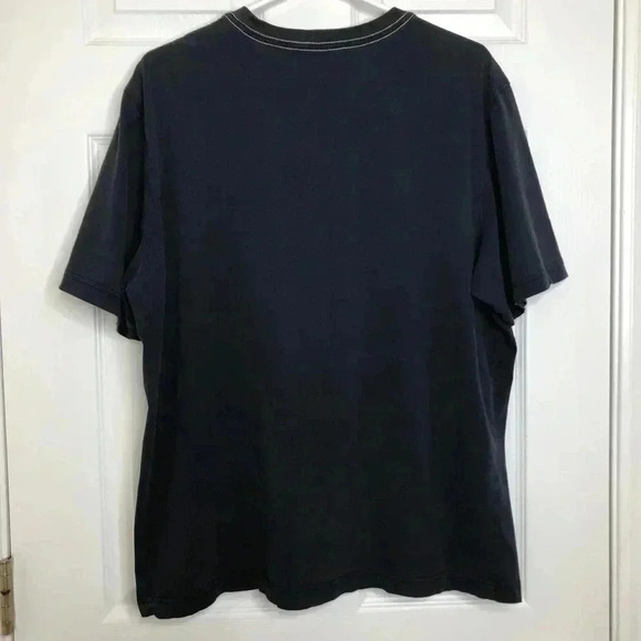 Roots T-Shirt Blue With  Maple Leaf Size Large - Picture 9 of 16